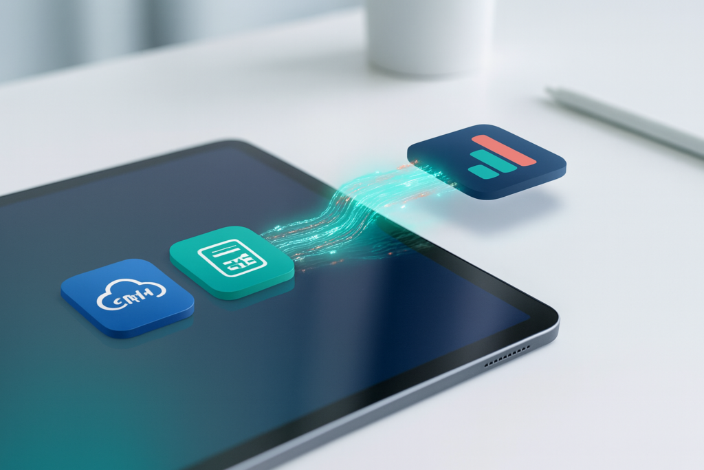 digital tablet on a