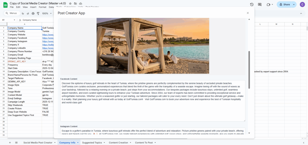 social media post creator app